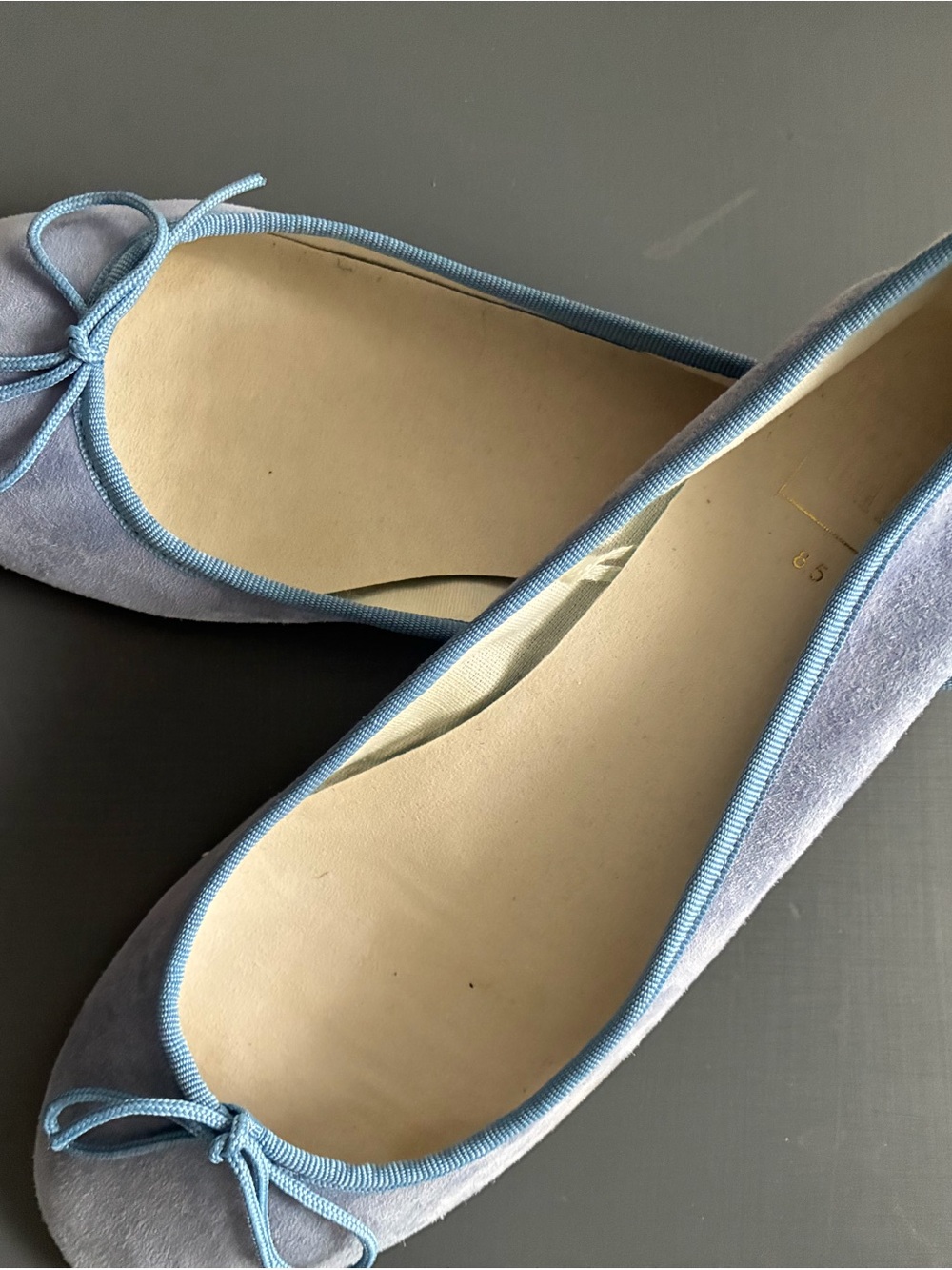 GAP Light Blue Suede Ballet Flats
